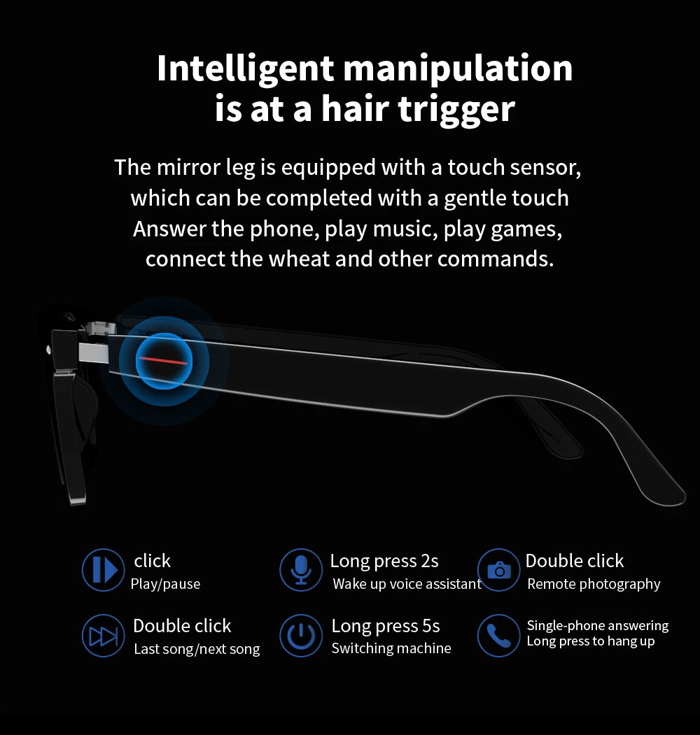 🔥 New Release 2025! ✨Smart Sunglasses with Wireless Earbuds - 50% OFF