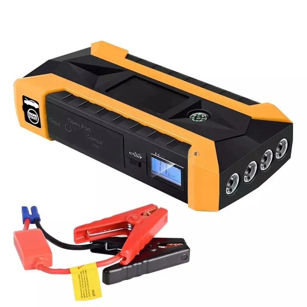 4-in-1 Car and Motorcycle Battery Jump Starter 🚗⚡ Air Pump + FREE SHIPPING