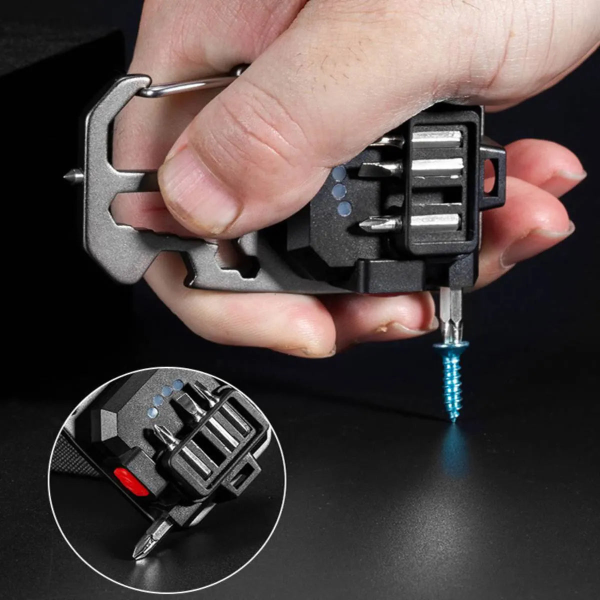🔥 BUY 1 GET 2 🔦 4-in-1 Multifunction Cob Led Keychain Flashlight - FREE SHIPPING