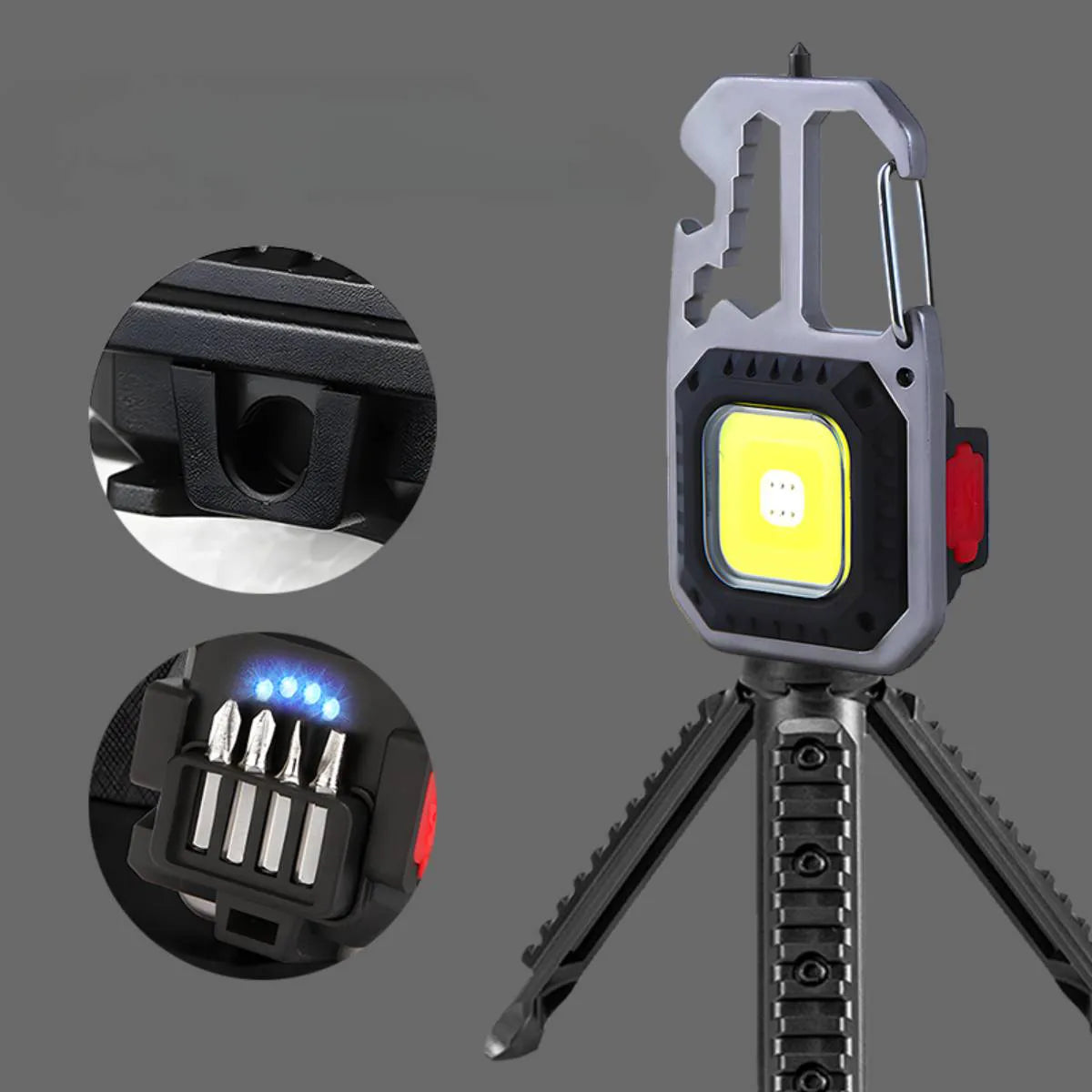 🔥 BUY 1 GET 2 🔦 4-in-1 Multifunction Cob Led Keychain Flashlight - FREE SHIPPING