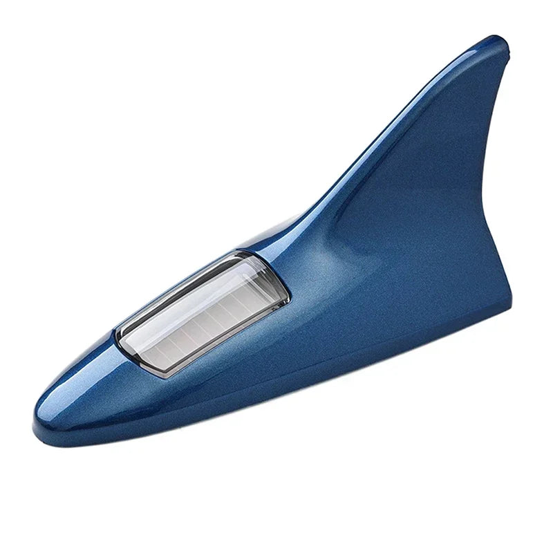 🦈 Solar LED Shark Antenna + Alarm Simulator