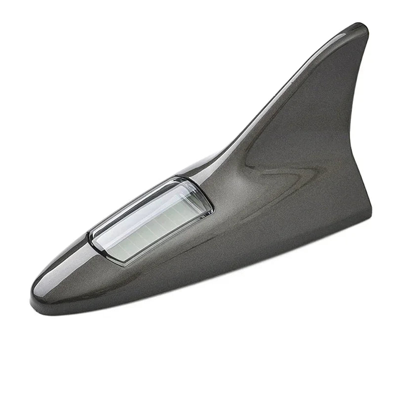 🦈 Solar LED Shark Antenna + Alarm Simulator