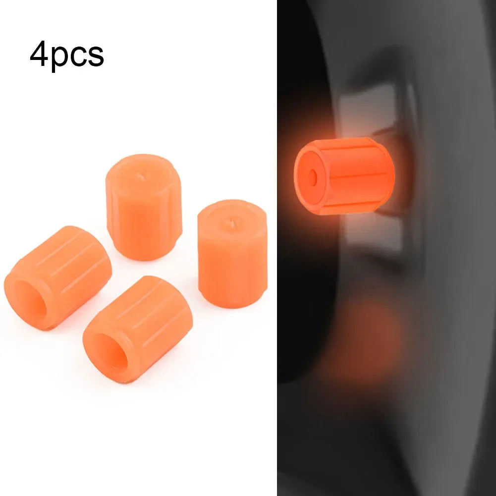 Universal Fluorescent Valve Stem Caps for Cars and Motorcycles - FREE SHIPPING
