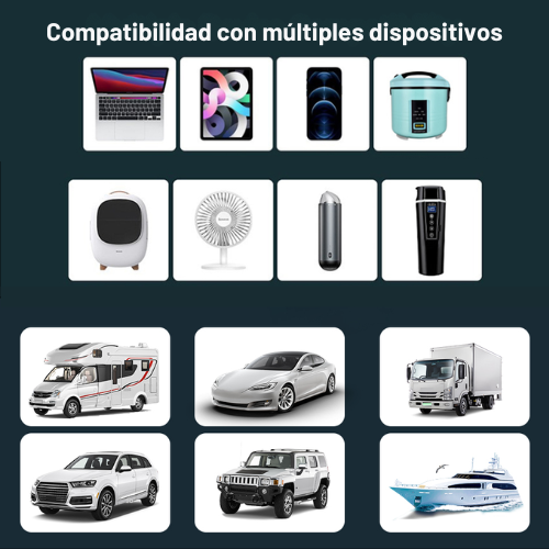 Inversor de Corriente CarVolt  Portátil para Coche 12/24V -  ENVIO GRATIS