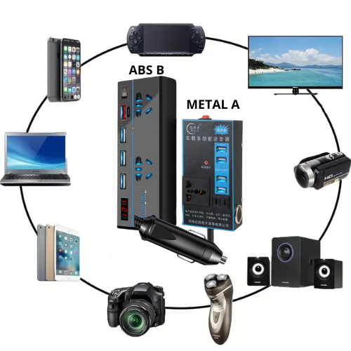 Inversor de Corriente CarVolt  Portátil para Coche 12/24V -  ENVIO GRATIS