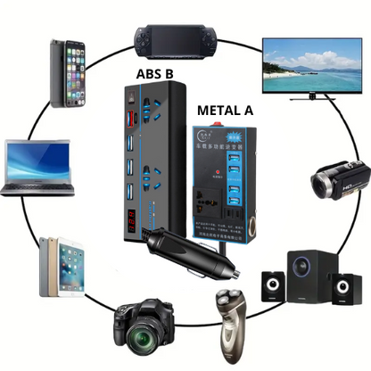 Inversor de Corriente CarVolt  Portátil para Coche 12/24V -  ENVIO GRATIS