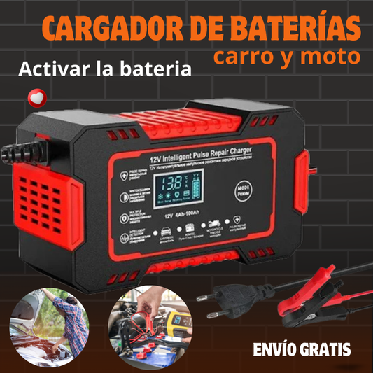 Cargador de baterías inteligente AutoCharge Pro®  para coche y moto | ENVÍO GRATIS