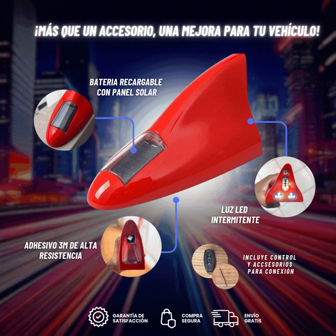 Remote control included with LED antenna