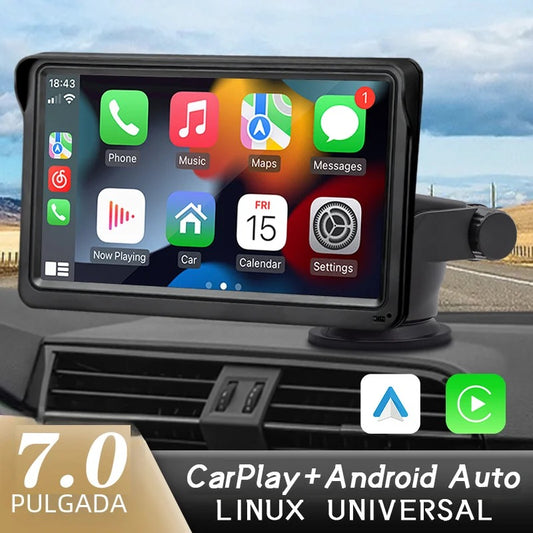 Universal Multimedia Display with CarPlay and Android Auto | + Exclusive Gift