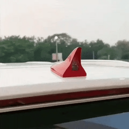 🦈 Solar LED Shark Antenna + Alarm Simulator 