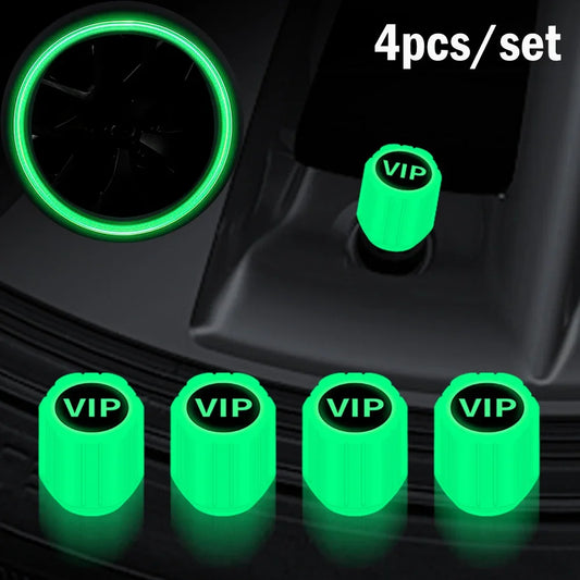 Universal Fluorescent Valve Stem Caps for Cars and Motorcycles - FREE SHIPPING 