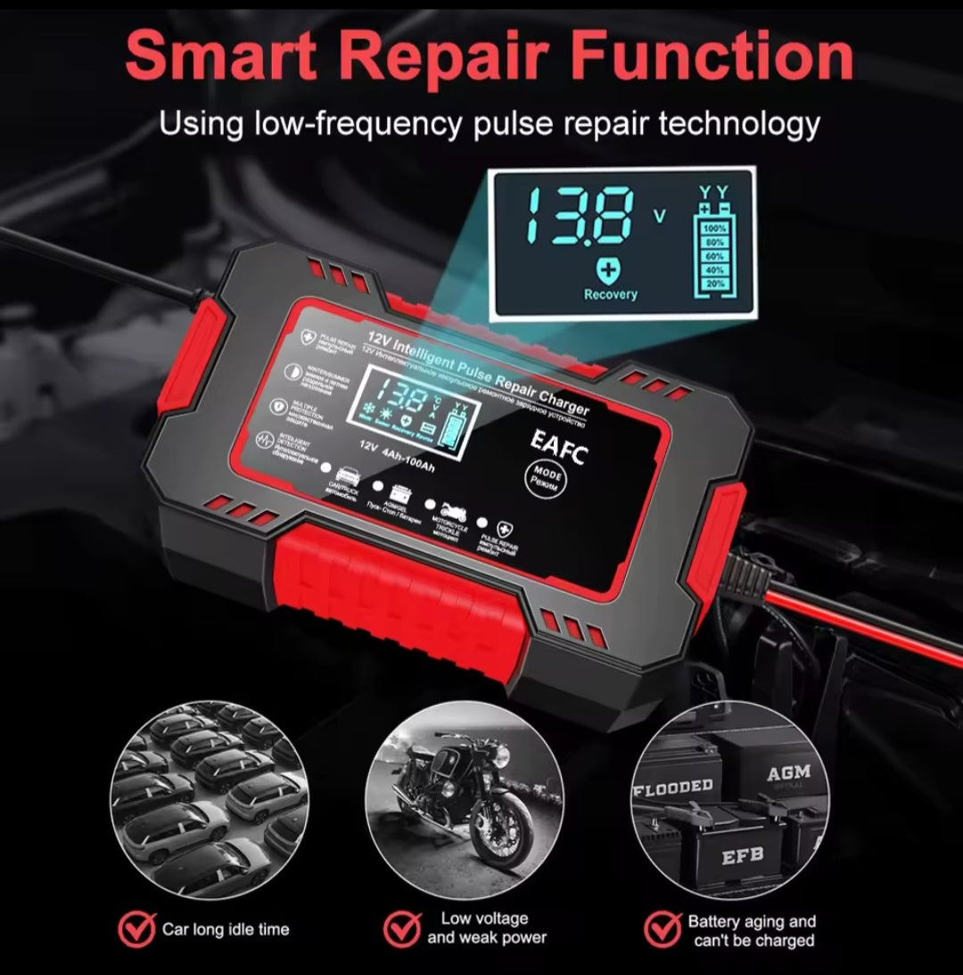 Carregador de bateria inteligente AutoCharge Pro® para carros e motos | FRETE GRÁTIS