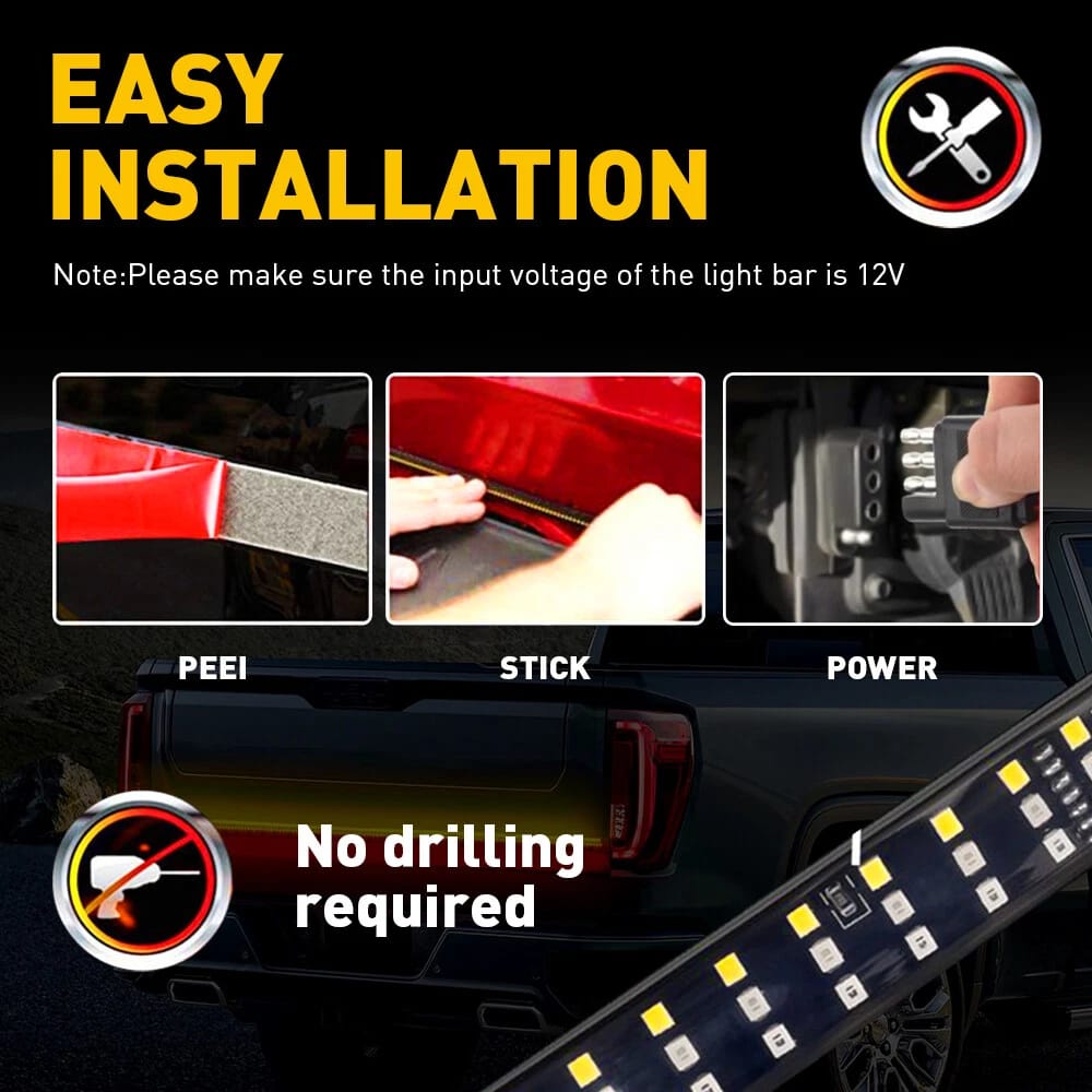 led tailgate installation